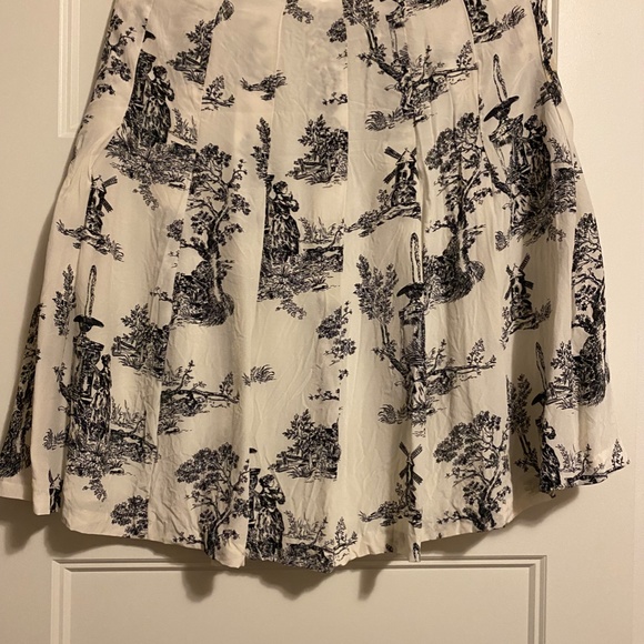 Lapis Silk Skirt - Picture 3 of 5